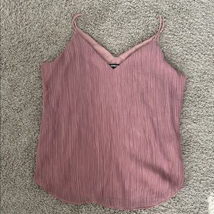 Express Dusty Rose Ribbed Camisole